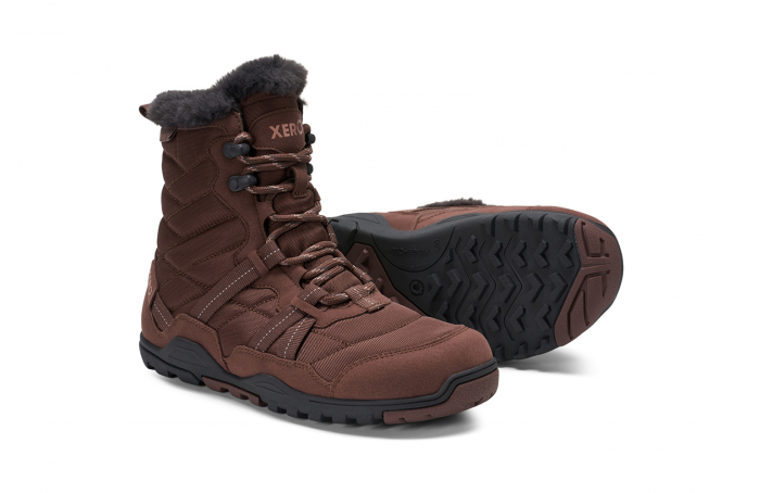 Ghete barefoot iarnă XERO SHOES ALPINE Femei - Roșu Întunecat [2]
