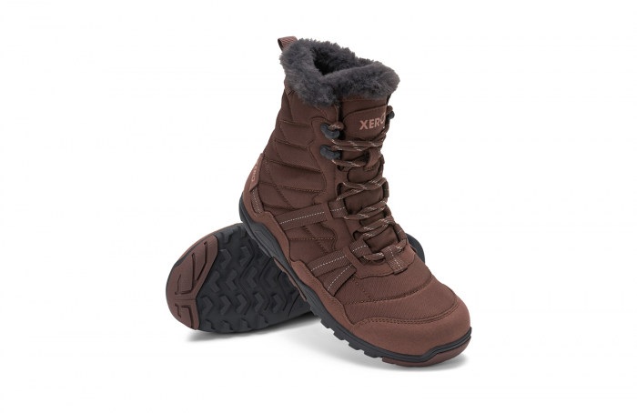 Ghete barefoot iarnă XERO SHOES ALPINE Femei - Roșu Întunecat [7]