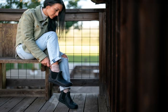 Ghete barefoot XERO SHOES RIDGEWAY CHELSEA Femei - Negru [2]