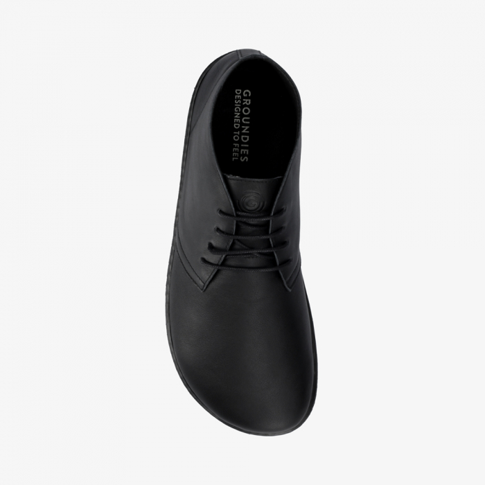 GROUNDIES MILANO BAREFOOT+  Pantofi barefoot bărbați - Negru (wide/lat) [3]