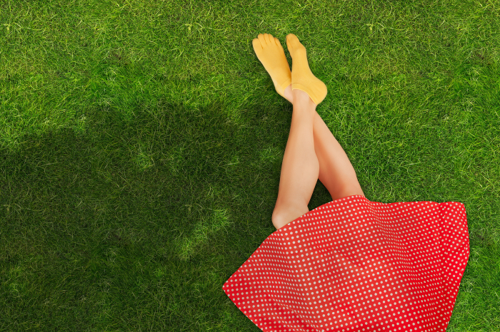 Șosete cu degete KNITIDO Essentials Sneaker - Galben [5]