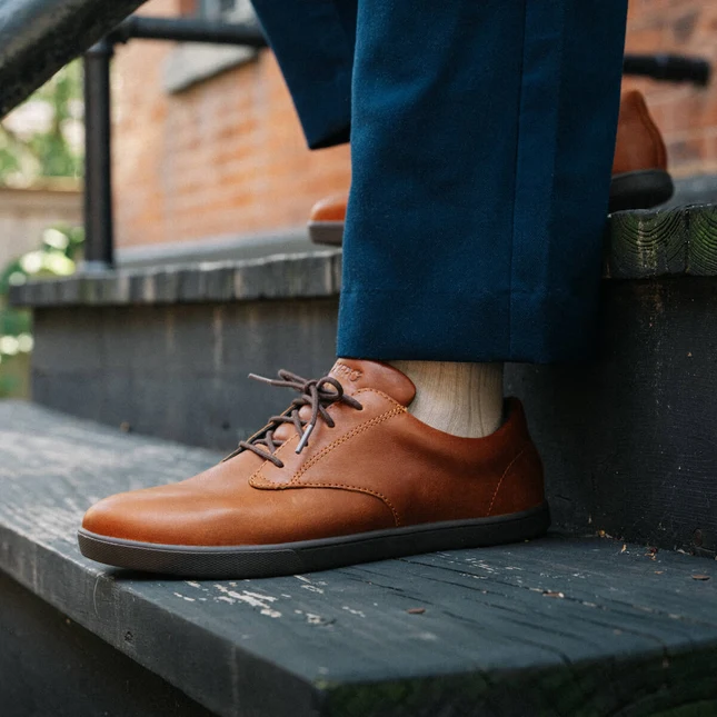 Pantofi barefoot bǎrbați XERO SHOES Glenn City - Maro [8]