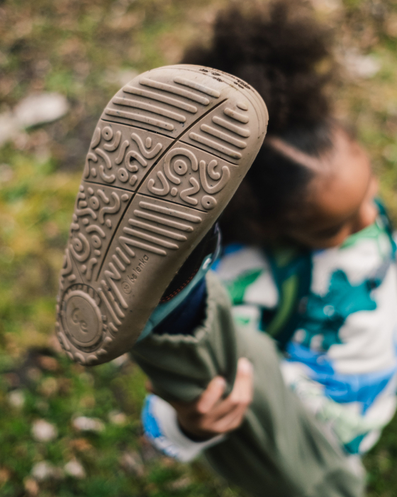 Pantofi barefoot copii BE LENKA XPLORER - Negru măslină & Verde salvie [12]