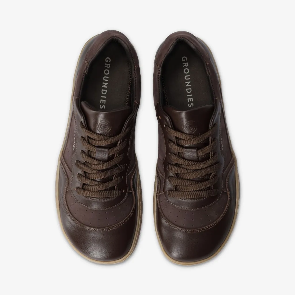 Pantofi barefoot GROUNDIES Nova Special - Maro Espresso [3]