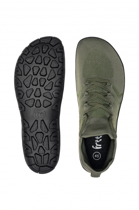 Pantofi sport barefoot FREET HOWGILL – Verde kaki [3]