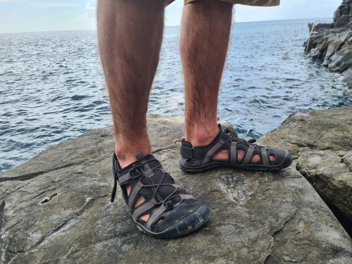 Sandale sport barefoot FREET ZENNOR – Negru & gri [6]
