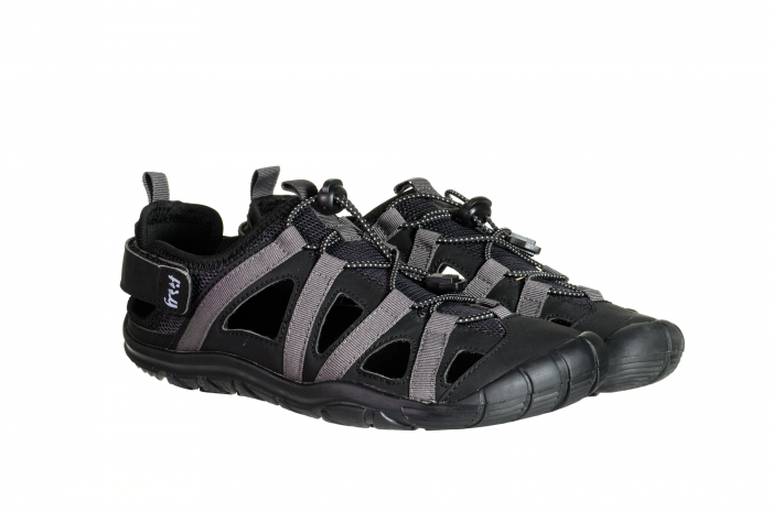 Sandale sport barefoot FREET ZENNOR – Negru & gri [7]