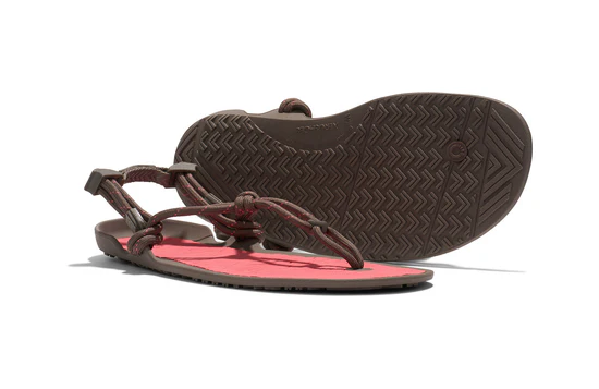 Sandale barefoot femei XERO SHOES AQUA CLOUD – Morel / Sunset Coral [3]