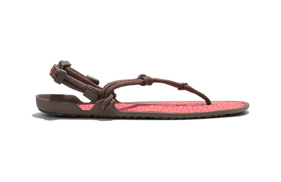 Sandale barefoot femei XERO SHOES AQUA CLOUD – Morel / Sunset Coral [1]