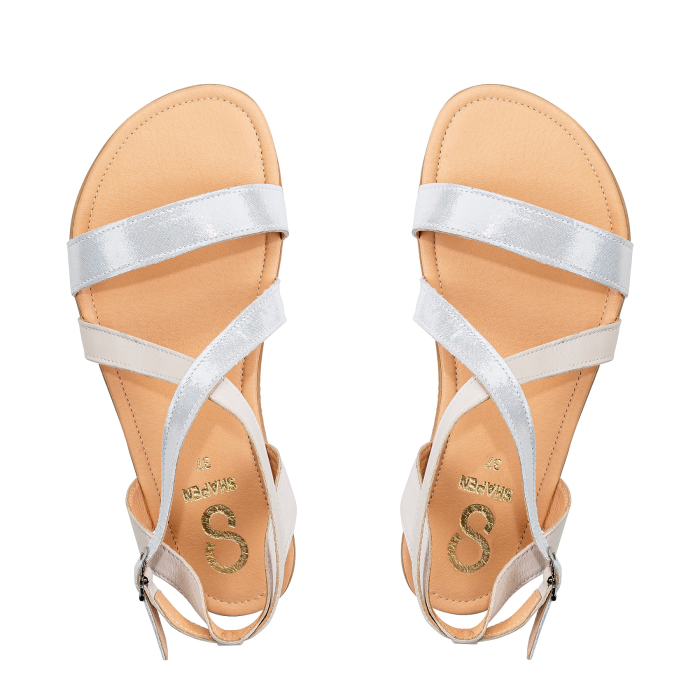 Sandale barefoot SHAPEN Calla - Alb [5]