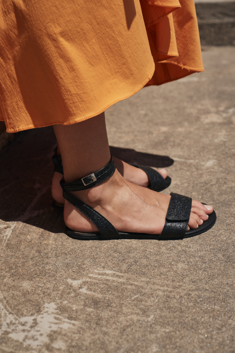 Sandale barefoot SHAPEN Daisy 2.0 - Negru texturat [12]