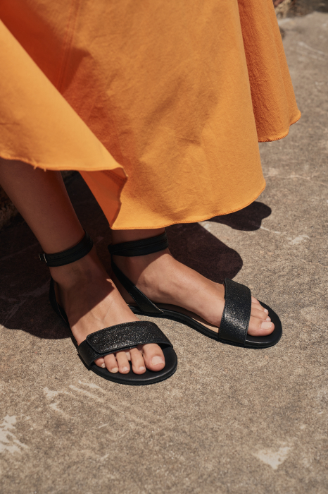 Sandale barefoot SHAPEN Daisy 2.0 - Negru texturat [8]