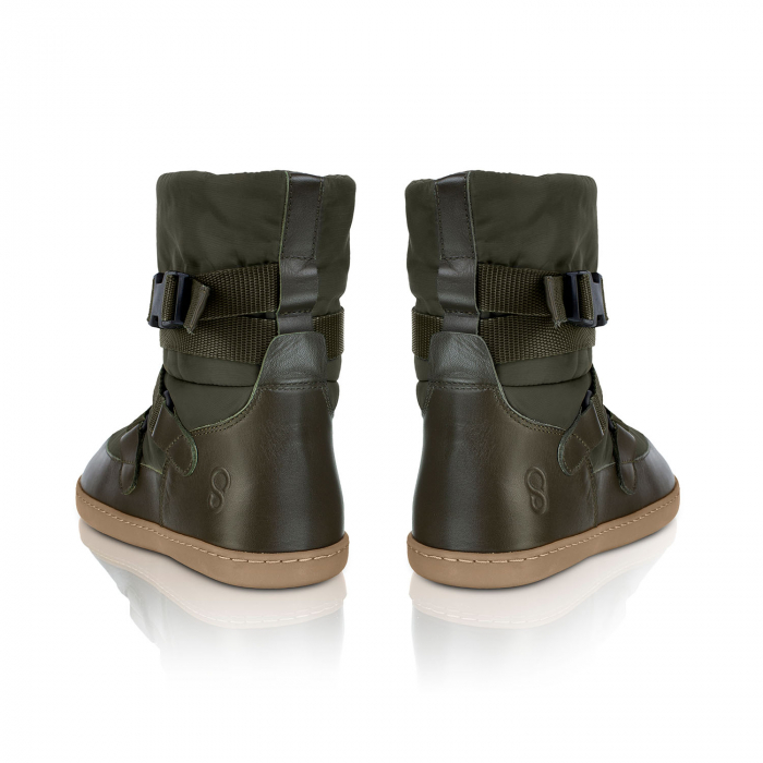 Cizme barefoot iarnă SHAPEN FROSTY - Verde măsliniu [5]