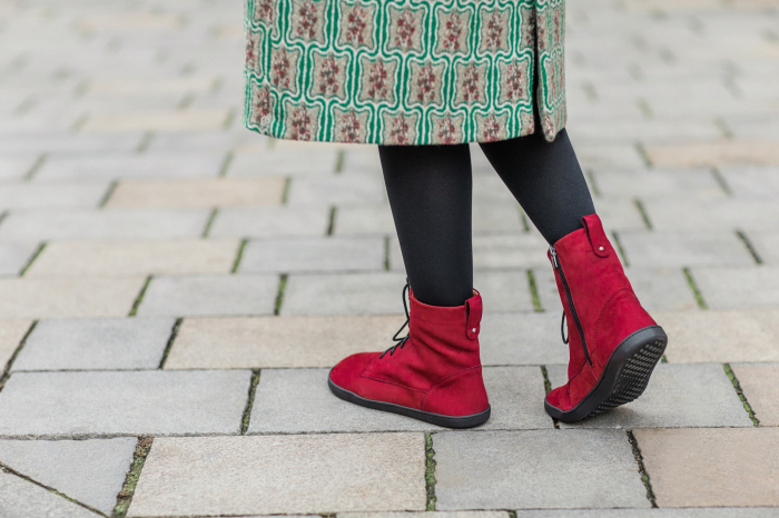 Ghete barefoot SHAPEN COZY - Bordeaux [10]