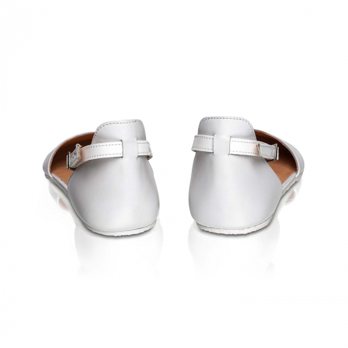 Sandale barefoot SHAPEN POPPY - Alb [5]