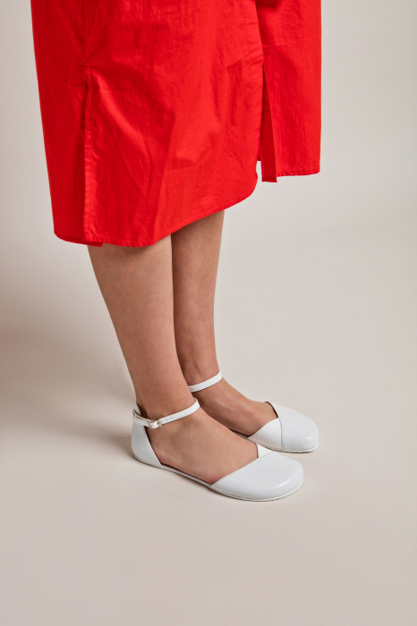 Sandale barefoot SHAPEN POPPY - Alb [16]