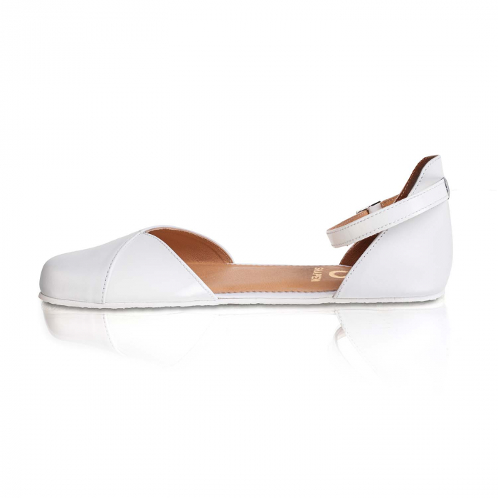Sandale barefoot SHAPEN POPPY - Alb [11]