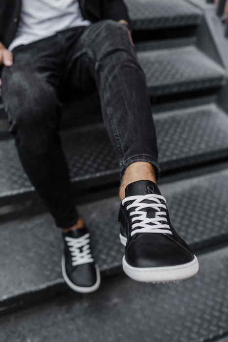 Sneakers barefoot SHAPEN Feelin Uni - Negru & Alb [2]