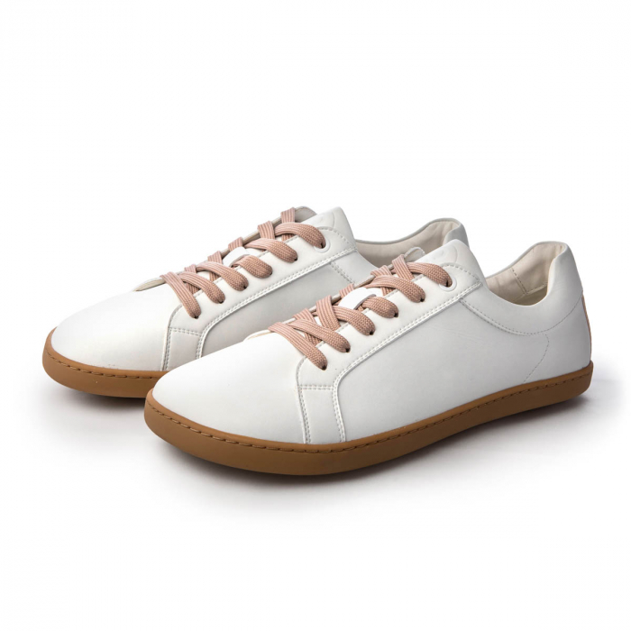 Sneakers barefoot SHAPEN FEELIN UNI Vegan - Alb & bej [3]