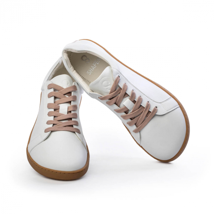Sneakers barefoot SHAPEN FEELIN UNI Vegan - Alb & bej [5]