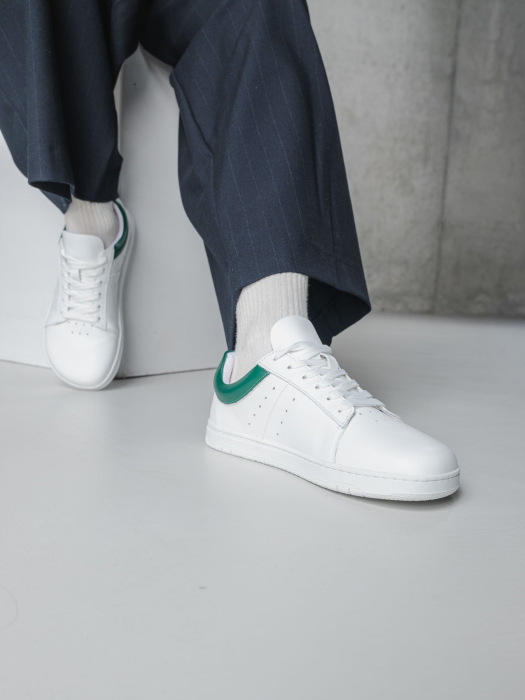 Sneakers barefoot BAREBARICS Enigma - Alb / Verde [2]