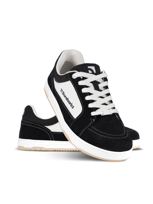 Sneakers barefoot BAREBARICS Legend - Negru & Alb [3]