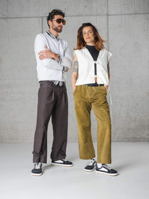 Sneakers barefoot BAREBARICS Legend - Negru & Alb [8]