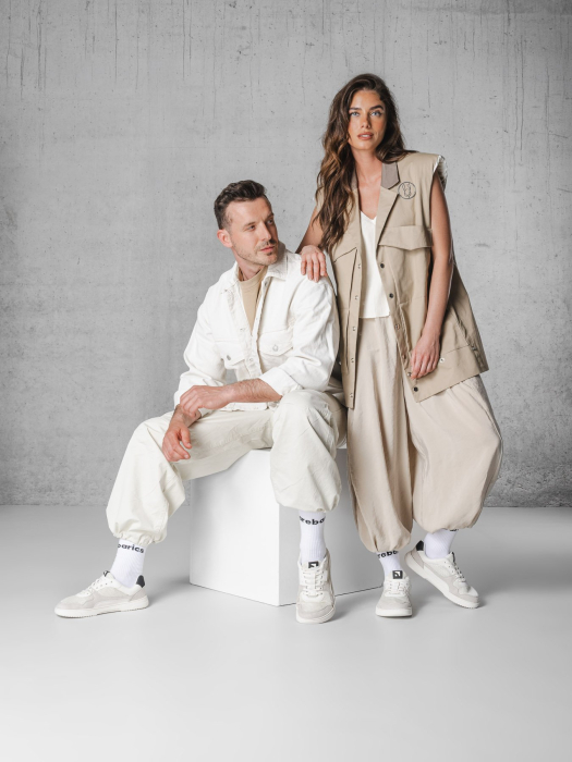 Sneakers barefoot BAREBARICS Zing Fresh - Alb & Bej [4]