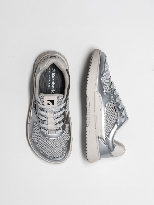 Sneakers barefoot BAREBARICS Zing Fresh - Argintiu [4]