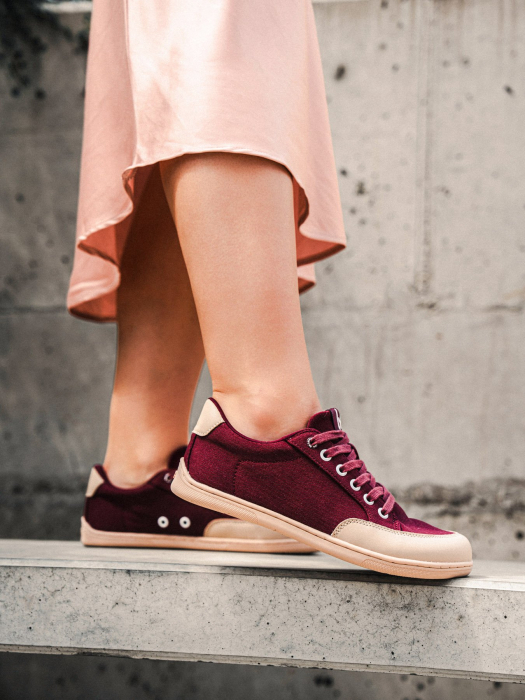 Sneakers barefoot BE LENKA Rebound - Burgundy [9]