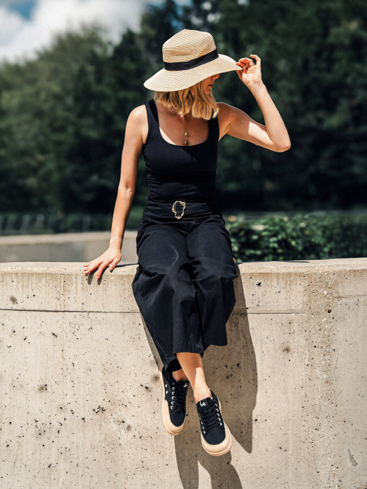 Sneakers barefoot BE LENKA Rebound - Negru & Crem [8]