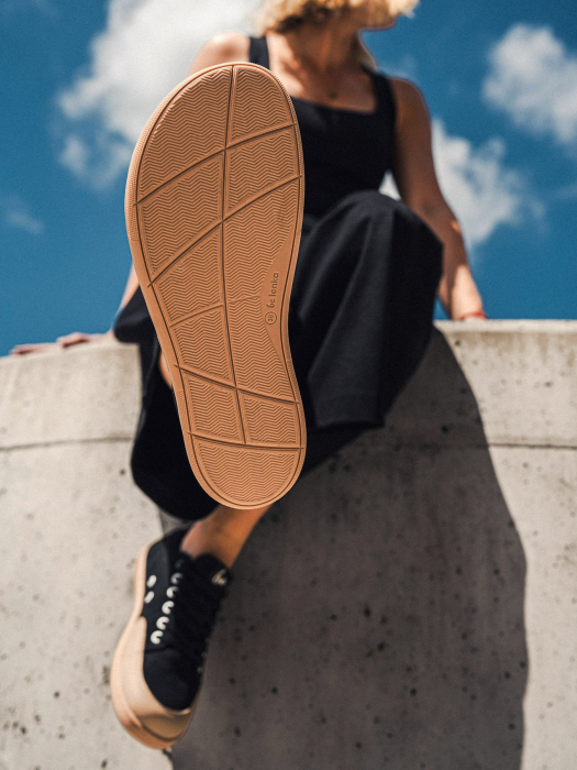 Sneakers barefoot BE LENKA Rebound - Negru & Crem [7]