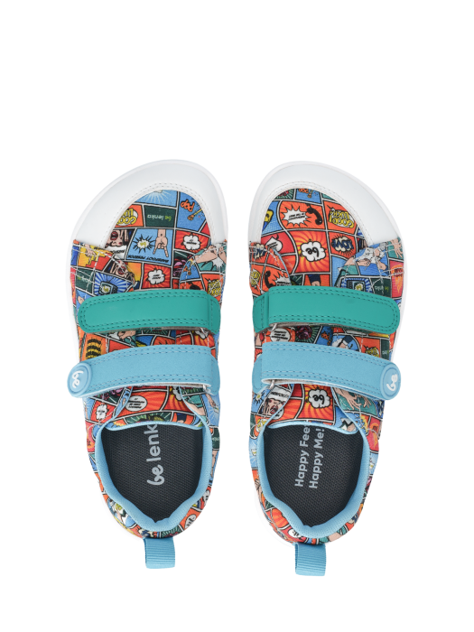 Sneakers barefoot copii BE LENKA Canvi - Comics [4]