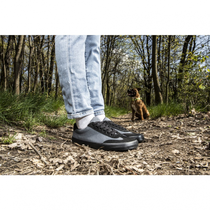 Sneakers barefoot BOHEMPIA FELIX - Gri închis / Negru (regular) [4]