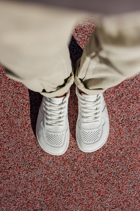 Sneakers barefoot SHAPEN Flowin - Alb & Gri [13]