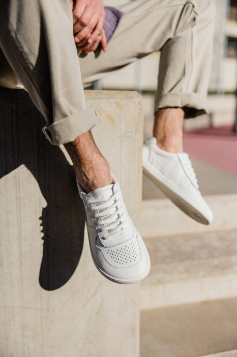 Sneakers barefoot SHAPEN Flowin - Alb & Gri [12]