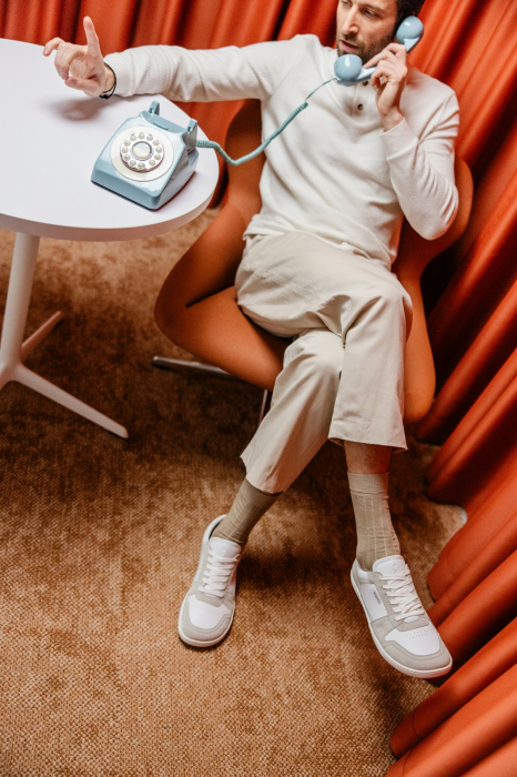 Sneakers barefoot SHAPEN RE:WIND – Alb & gri [4]