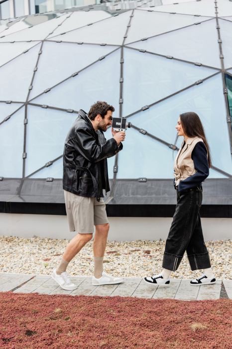 Sneakers barefoot SHAPEN Re:Wind - Alb / Negru [16]