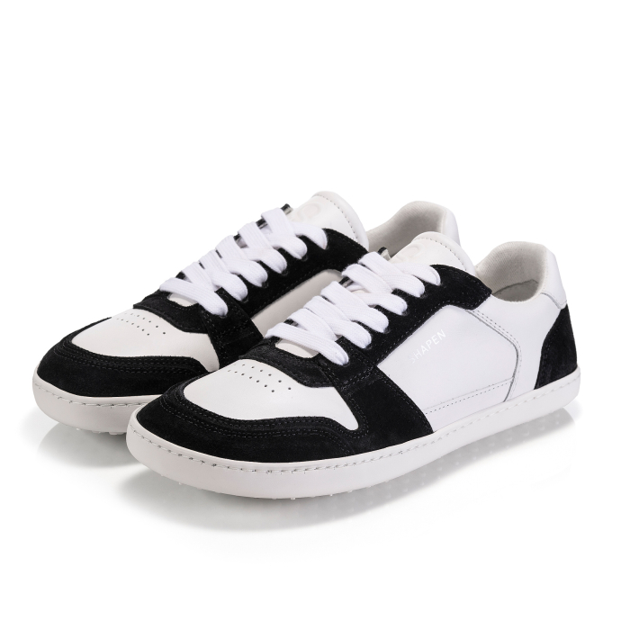 Sneakers barefoot SHAPEN Re:Wind - Alb / Negru [5]