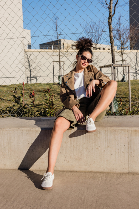 Sneakers barefoot SHAPEN Weavin Vegan - Alb [7]