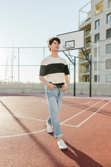 Sneakers barefoot SHAPEN Weavin Vegan - Alb [9]