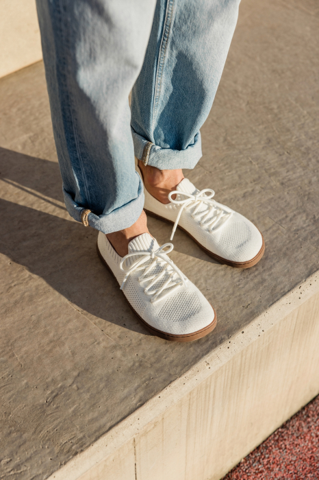 Sneakers barefoot SHAPEN Weavin Vegan - Alb [15]