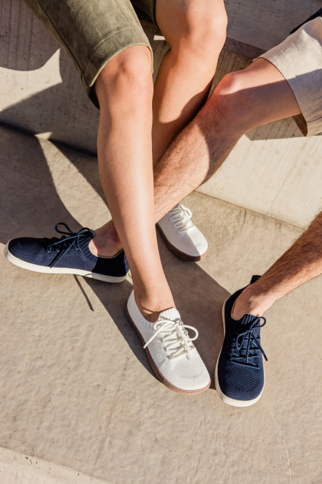 Sneakers barefoot SHAPEN Weavin Vegan - Alb [6]