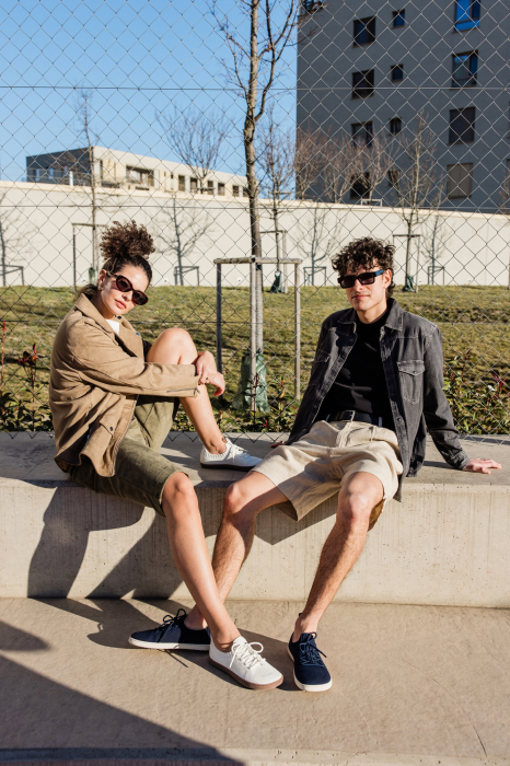 Sneakers barefoot SHAPEN Weavin Vegan - Alb [4]