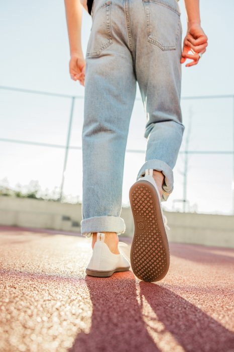 Sneakers barefoot SHAPEN Weavin Vegan - Alb [16]