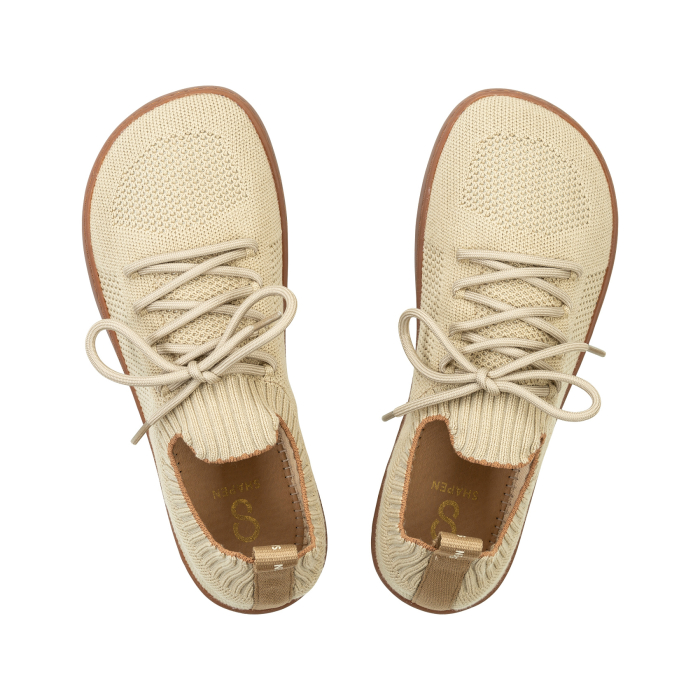 Sneakers barefoot SHAPEN Weavin Vegan - Bej [5]