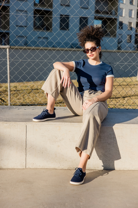 Sneakers barefoot SHAPEN Weavin Vegan - Indigo [11]