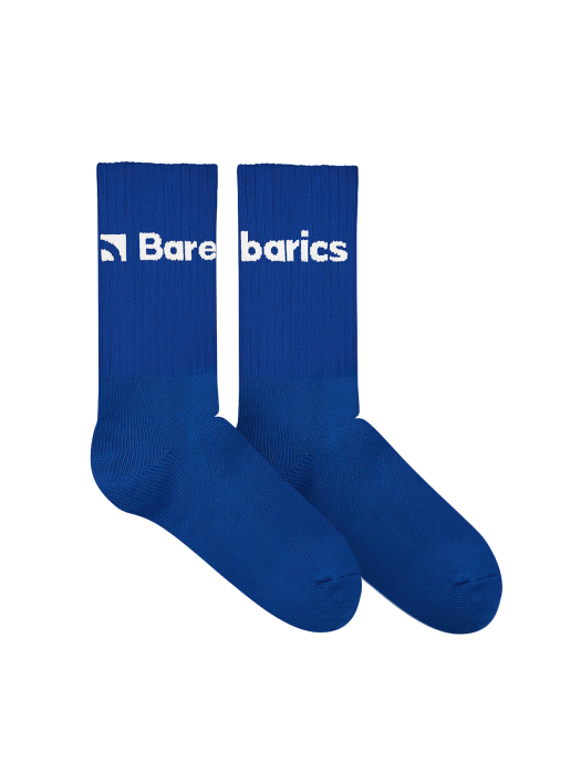 Șosete barefoot BAREBARICS Crew Big logo - Albastru cobalt [4]