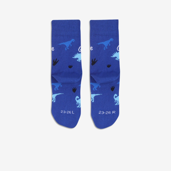 Șosete barefoot copii BE LENKA Crew Dinozauri - Albastru [3]
