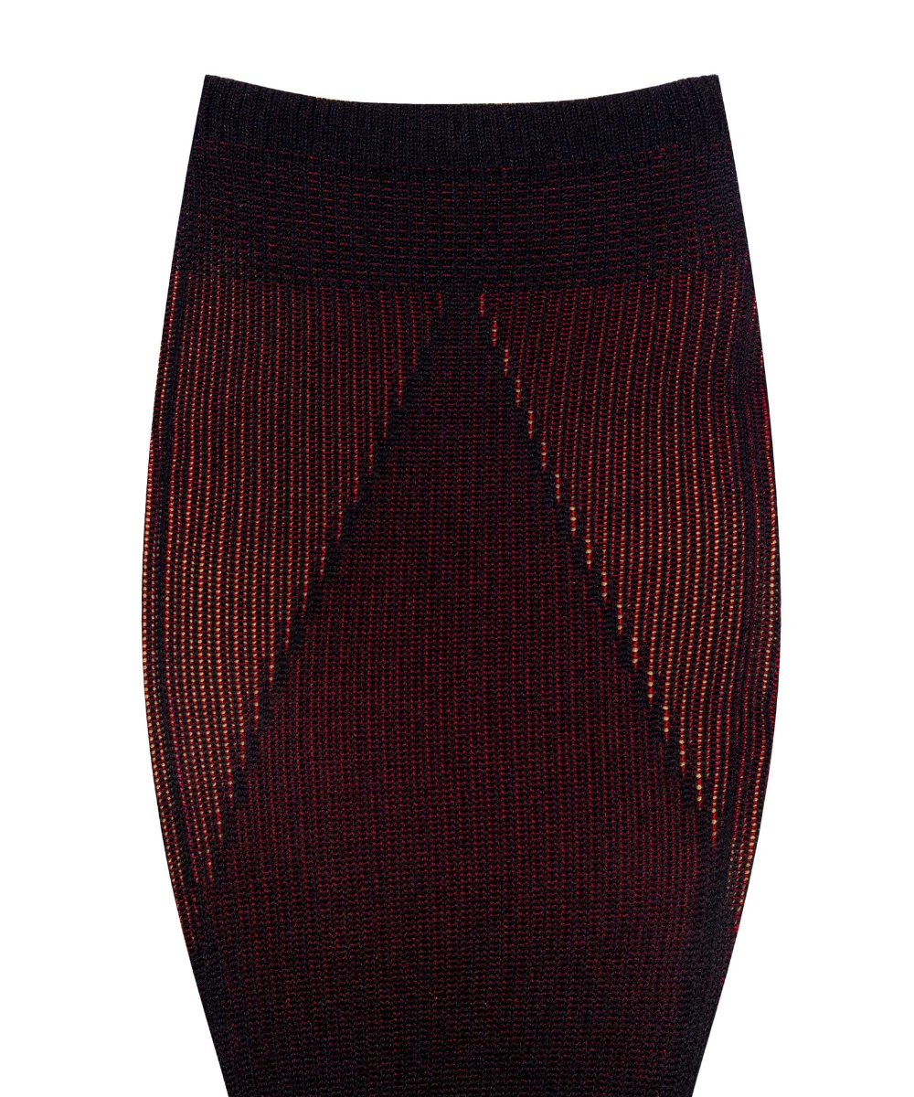 Șosete cu degete KNITIDO Asymmetric Compression TS - Negru / Roșu [6]